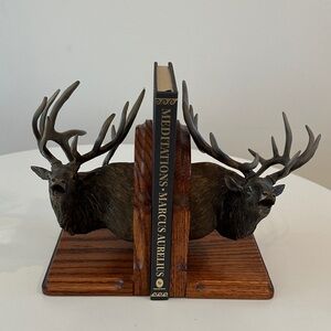 Deer Antler Bookends